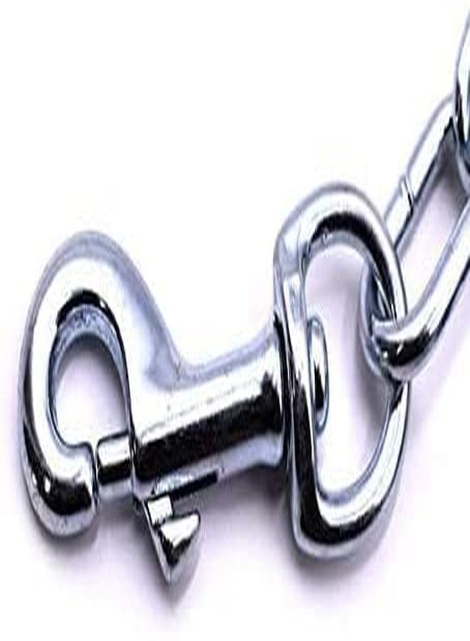 RoverPets Dog Chain Silver Grind Heavy Weight Dogs Leash Heavy Duty Dog Chain with Heavy Hook 60inch for Medium Dogs (Silver Grind No.10) - Image 3